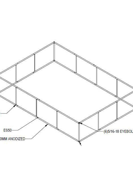 Hanging Sign Frame - 20' x 14' x 4'