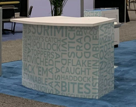 5' Curved reception desk