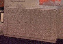 6' CRL White Cabinet w/ Plexi Top