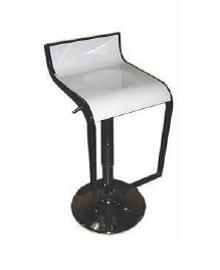 Chrome_White Lem Stool