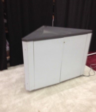 Grey Corner Cabinets