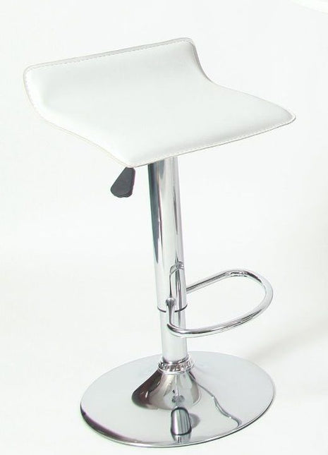 White Adjustable Stool